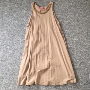Joyous & Free Beige Rayon Dress (Size M)